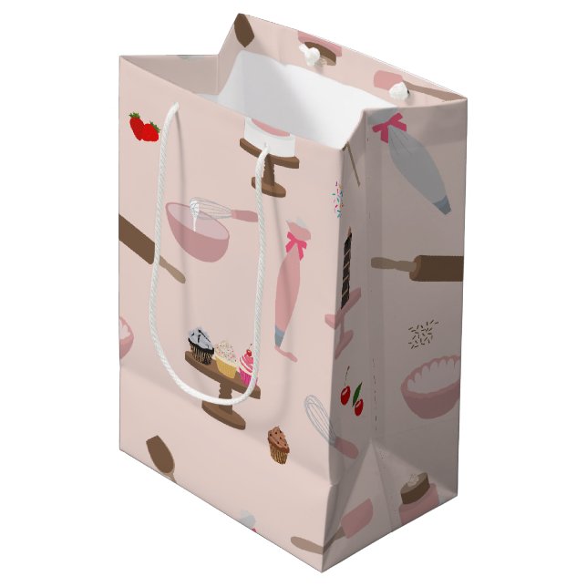 Baking & Cooking Utensils Bakery Cooking  Medium Gift Bag (Front Angled)