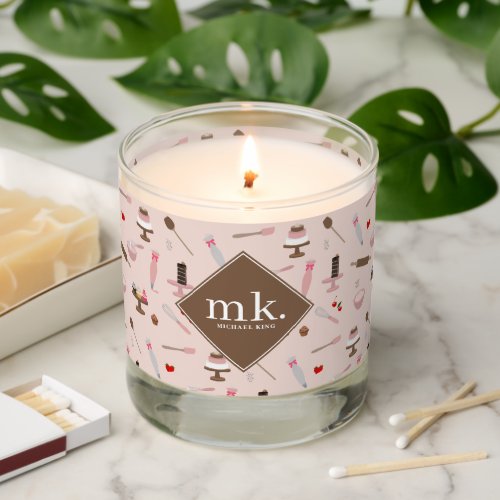 Baking  Cooking Utensils Bakery Cooking Monogram Scented Candle