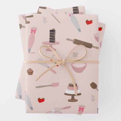 Baking  Cooking Utensils Bakery Cooking  Wrapping Paper Sheets