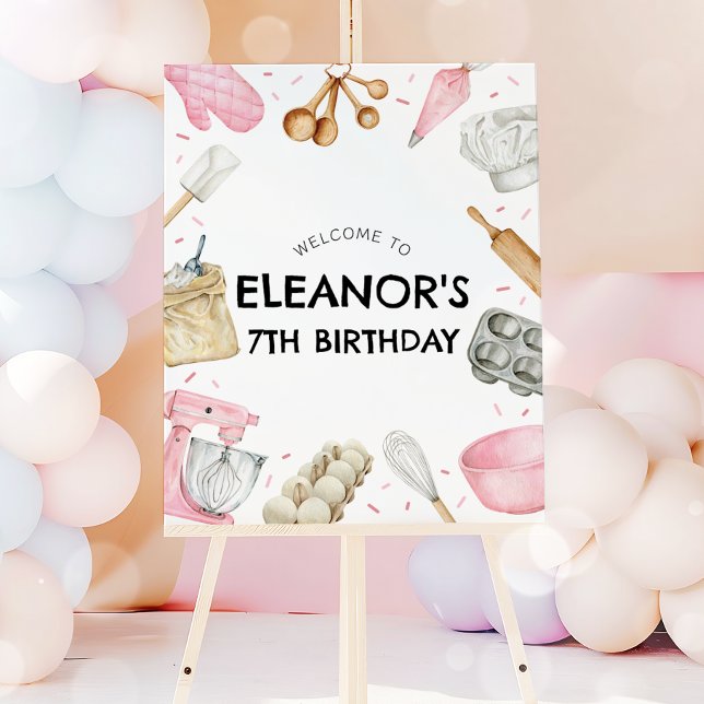 Baking Cupcake Decorating Birthday Welcome Sign (Creator Uploaded)