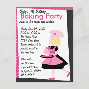 Baking Cutie Invitation