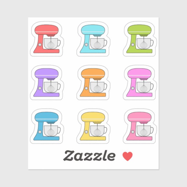 Baking Day Kitchen Stand Mixer Cooking Planner Sticker (Sheet)