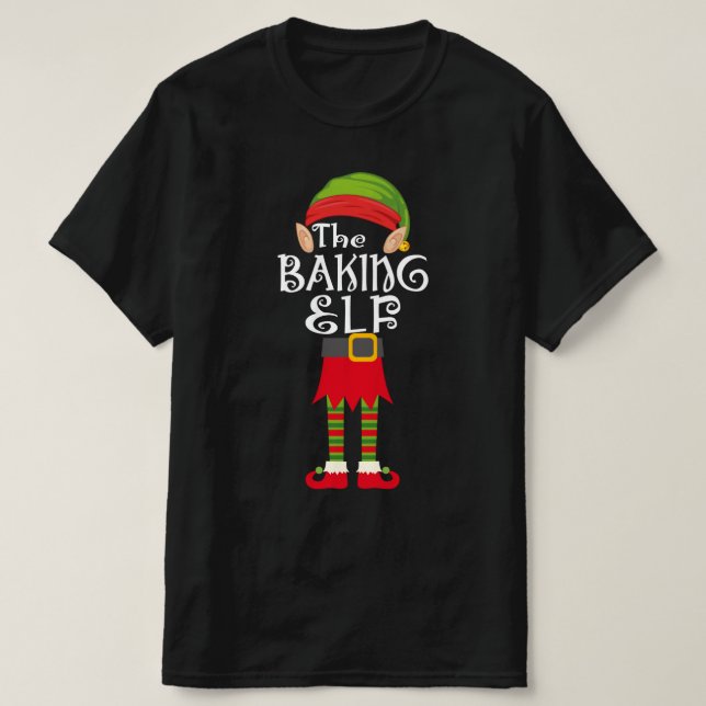 baking elf family matching christmas T-Shirt (Design Front)