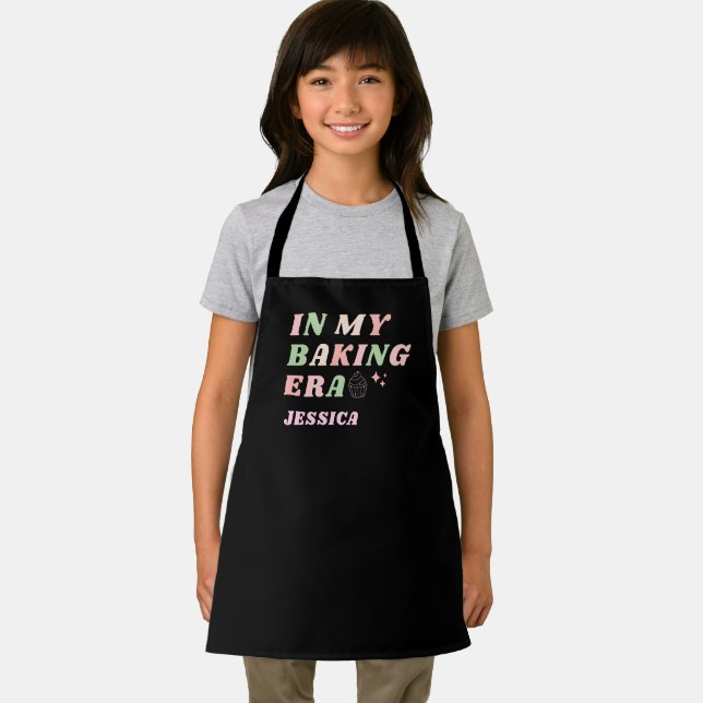 Baking Era Cute Monogram Gifts for Kids Daughter  Apron (Insitu)