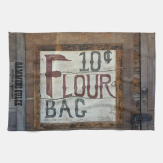Baking flour for sale vintage sign - 10 cent flour kitchen towel