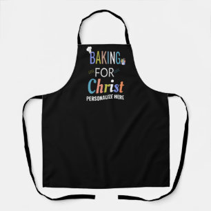 Baking for Christ Personalized Bakers Apron