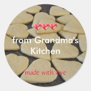 Baking From Grandmas Kitchen Classic Round Sticker