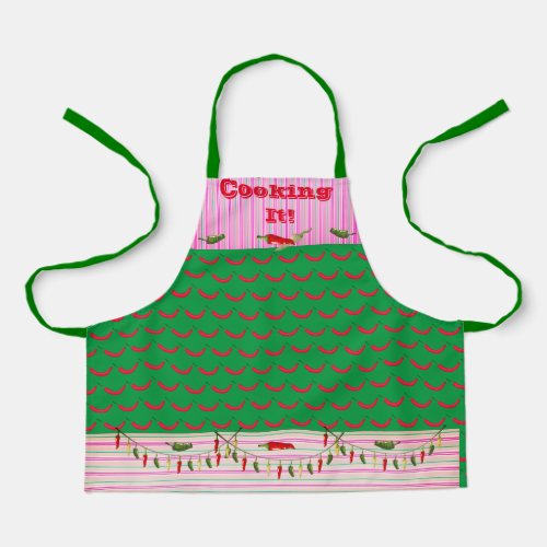 Baking Fun Hot Peppers Apron