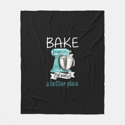 Baking Gift Baker Bake World Fleece Blanket