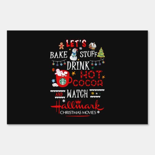 Baking Gifts  Lets Bake Stuff Drink Hot Cocoa Sign