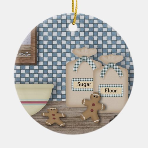 Baking Gingerbread Men Ornament