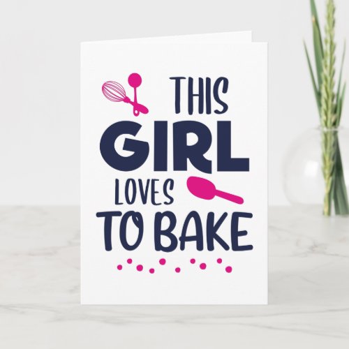 Baking Girl Saying Baker Bakery Pastry Shop Gift Card