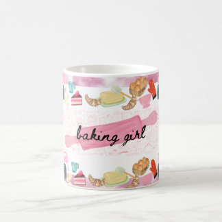 Baking girl style bakers mug theme