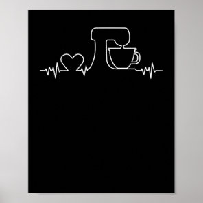 Baking Heartbeat - Funny Pastry Baker - Baking Gif Poster