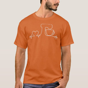 Baking Heartbeat Funny Pastry Baker T-Shirt