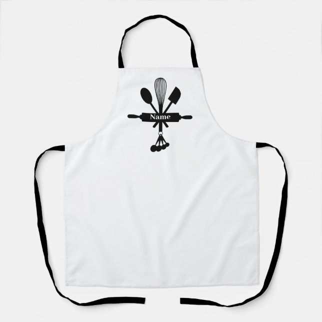 Baking Icon Personalized Apron (Front)