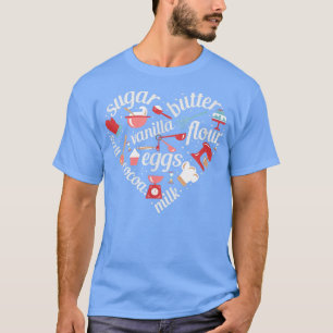 Baking Ingredients Utensils Heart 385 T-Shirt