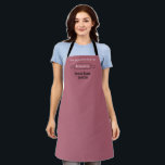 Baking Inspector Funny Typography Apron<br><div class="desc">Have some fun with this typography style baking themed apron with your own monogrammed name. Perfect for baking with Grandma, kids, Mom. Fun for cookie exchange parties. Perfect for corporate baking events. Fun quote "Living Life One Delicious Bite At A Time. Features a rolling pin with spot for your name....</div>
