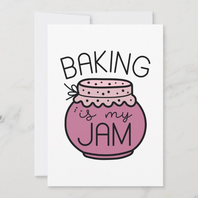 Baking Is My Jam Thank You Card (Front)