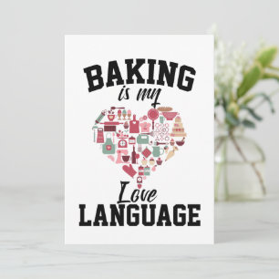 Baking Is My Love Language - Funny Baker Holiday Card