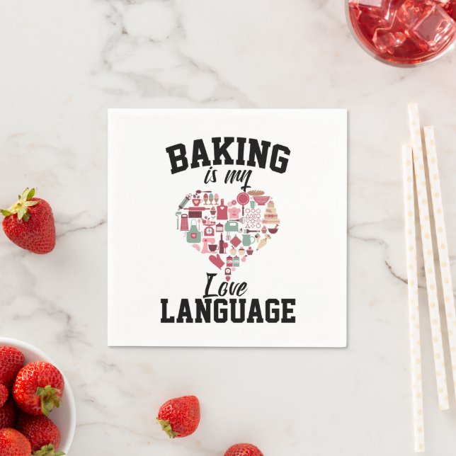 Baking Is My Love Language - Funny Baker Napkins (Insitu)
