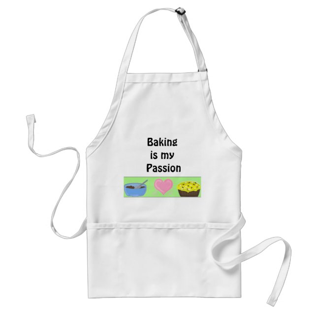 Baking is my Passion Adult Apron (Front)