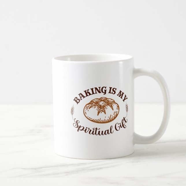 Baking Is My Sritual Gift Funny Bake Lover Pastry  Coffee Mug (Right)
