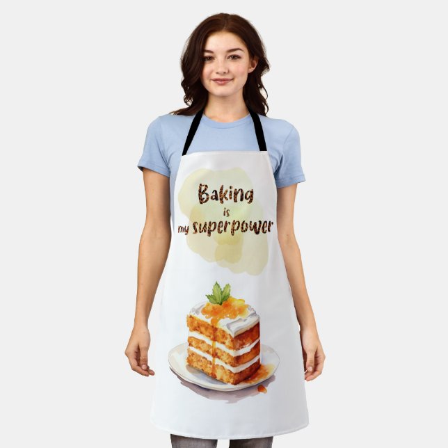 Baking Is My Superpower Apron (Worn)