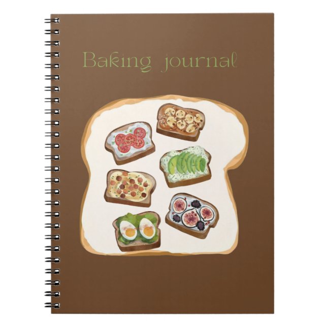 Baking Journal for Recipes and Baking Notes (Front)