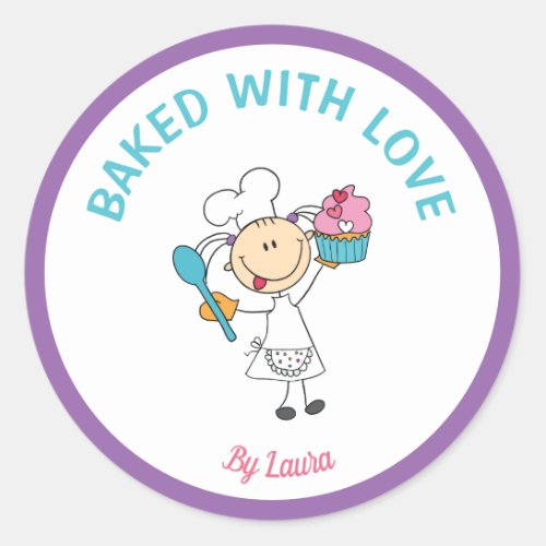 Baking Labels Personalized With a Name