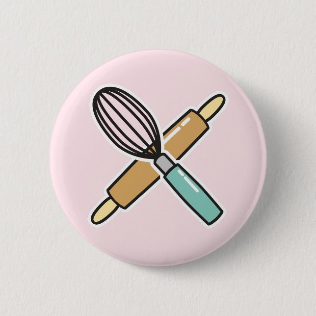 Baking Lover Badge Button (Front)
