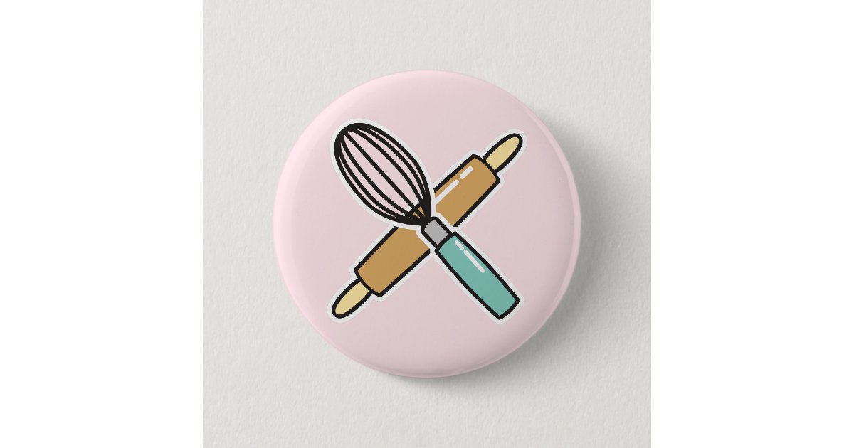 Baking Lover Badge Button Zazzle