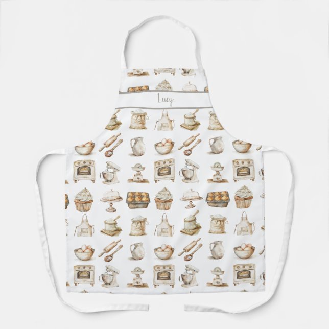 Baking Lover Cooking Apron (Front)