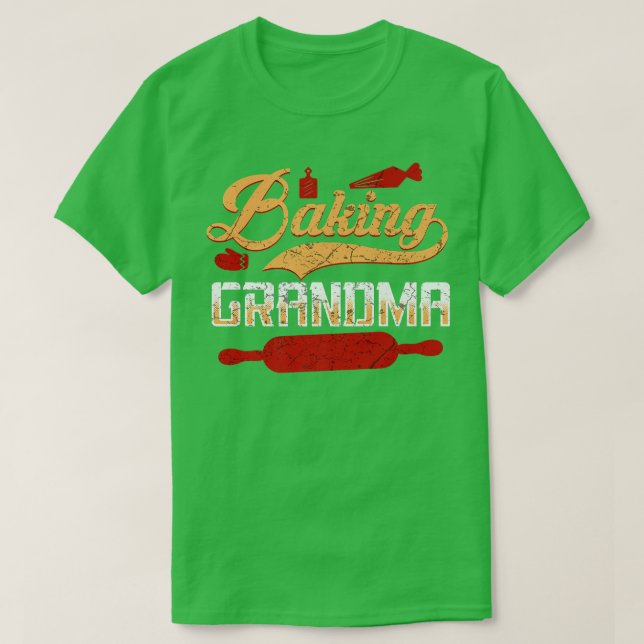 Baking Lover Funny Grandmother Baker Grandma  529 T-Shirt (Design Front)