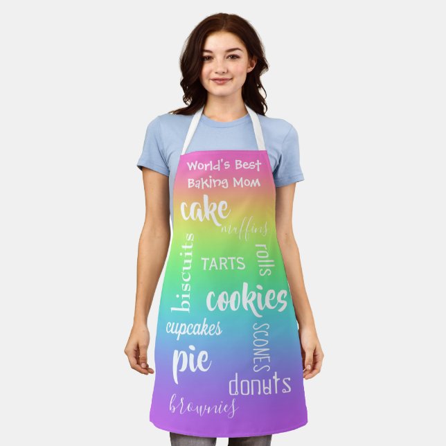 Baking Mom Rainbow Apron (Worn)