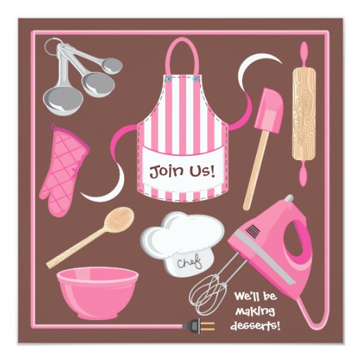 Cooking Party Invitations 8