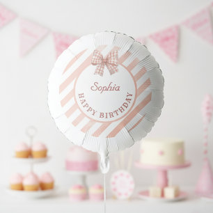 Baking Party Girls Birthday Fun Pink Pastel Balloon