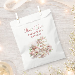 Baking Party Girls Birthday soft pastel cupcakes Favor Bag