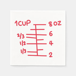 Baking Party Measuring Cup Napkin