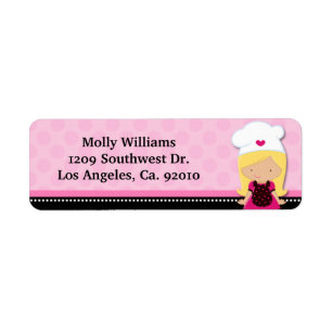 Baking Party Return Address Labels