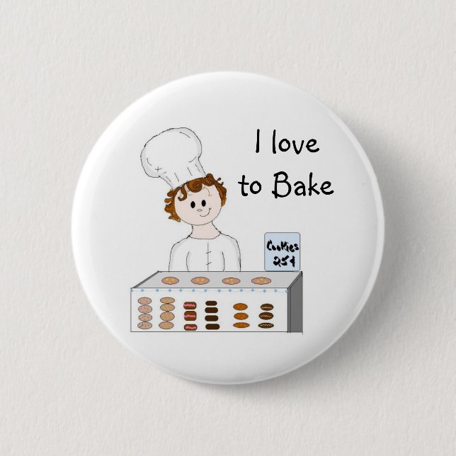 Baking Pinback Button (Front)