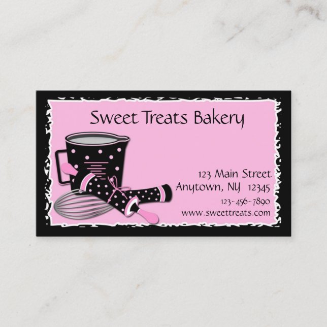 Baking Polka Dots Business Card (Front)