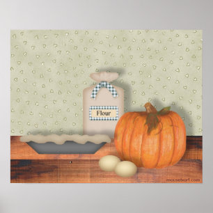 Baking Pumpkin Pie Print