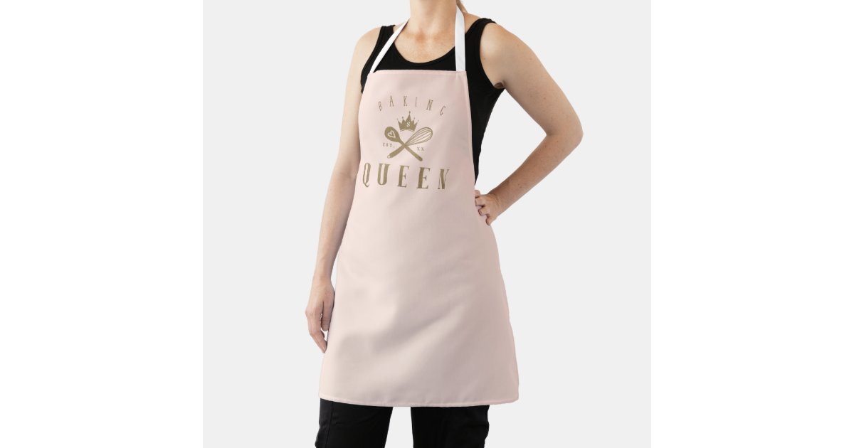 Baking Aprons for Women Baking Gifts for Bakers, Adjustable Kitchen Cooking  Aprons With 2 Pockets Baking Queen 