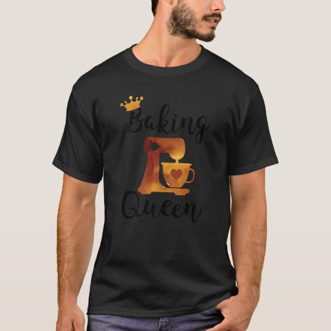 Baking Queen Best Baker Stand Mixer T-Shirt (Front)