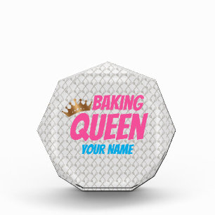 Baking Queen Pattern for Cake and Sweets Lovers Acrylic Award