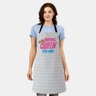 Baking Queen Pattern for Cake and Sweets Lovers Apron