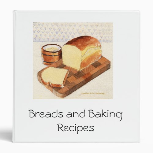 Baking Recipes Binder