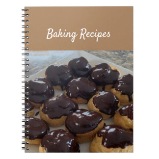 Baking Recipes Cream Puffs Notebook