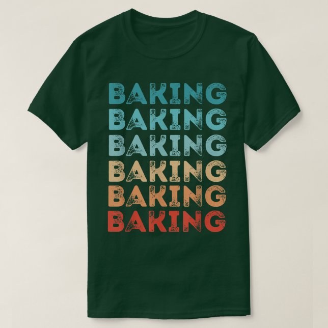 Baking Retro Fathers Day Vintage  T-Shirt (Design Front)